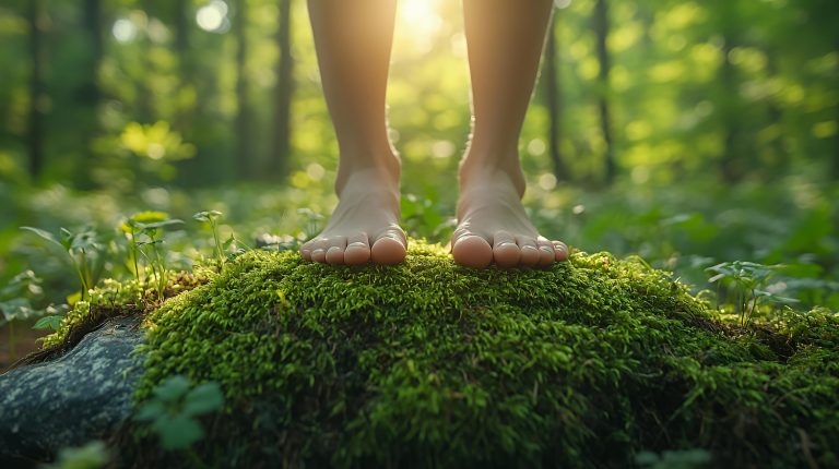 Tecniche di grounding in un bosco